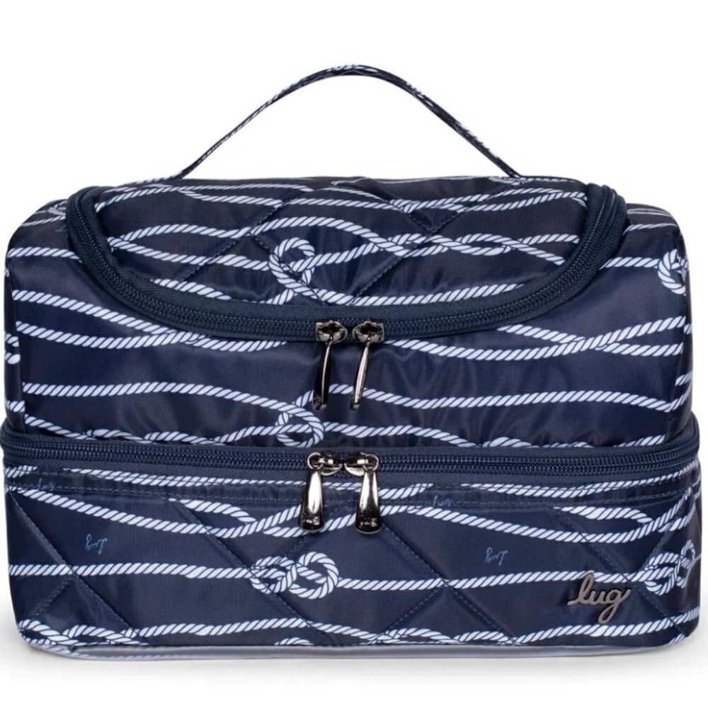 LUG NWT Stowaway Cosmetic Case Nautical Navy